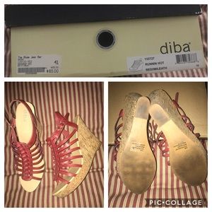 Summer strappy wedge heals